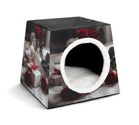 Gifts and Roses Pet Tent for Small Cats and Dogs,Cat House - Soft Comfort Washable,Dog Bed Open Design Pet Tents Indoor Outdoor Travel