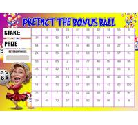 Gifts and Temptations Age 15+ Bonus Ball Fundraising Card Scratch Cards, A4 Size, Lottery Game for Parties, Fayres, Pubs, Events