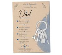 Gifts and Temptations Dad Keyring Gift with Sentimental Message Card