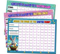 Gifts and Temptations Easter Fundraiser Scratch Card 3-Pack - A4 Sheets with 100 Names Each