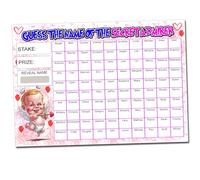 Gifts and Temptations Wedding or Engragement Themed Secret Admirer Game Scrtach Card Age 15+, A4 Size, 100 Players, Scratch-off Party Fete or Fayre Fundraising Activity