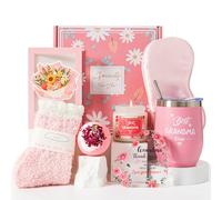 Gifts Basket for Grandma, Birthday Gift Ideas Hamper Box Set from Granddaughter Grandson Best new Grandma Ever Set Self Care Package Presents Christmas Pamper Get Well Soon Thanksgiving Gifts Kit