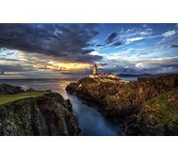 Gifts Boys Puzzle 1000 Pieces, Natural Beauty, Ocean, Seascape, Lighthouse 50x70CM