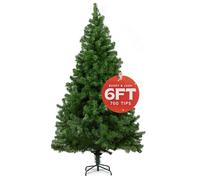 Gifts by L Christmas Tree 6ft - Premium Artificial Xmas Tree with Metal Stand | Lush PVC Branches, Easy Assembly, Customisable with Baubles & Decor | Realistic Christmas Decorations for Holiday