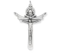 Gifts Catholic, Inc. Large Trinity Rosary Crucifix 2-5/8 Inch The Father, The Son and The Holy Spirit