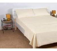 Gifts Choice Luxury Single Flat Bed Sheet - Supersoft 100% Egyptian 500 Threads Cotton - Cream 500 Threads Single Flat Sheet, Size (178x250cm)