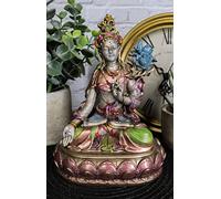 Gifts & Decor ARYA WHITE TARA JETSUN DOLMA TIBETAN BUDDHISM STATUE BODHISATTVA FIGURINE