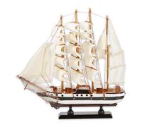 Gifts & Decors 57071642 German Passat Model Ship, Large, Cream