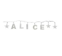 Gifts Direct 2 U ALICE - Indoor Decorative LED String Lights Hanging Decorations Light Up Your Name in LED Clear Lights