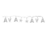 Gifts Direct 2 U AVA - Indoor Decorative LED String Lights Hanging Decorations Light Up Your Name in LED Clear Lights