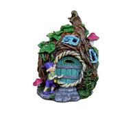 Gifts Direct 2 U Blue Fairy House With Solar Light Garden Ornament