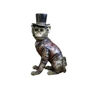 Gifts Direct 2 U Circus Monkey with Top Hat - Resin Animal Statue for Home Decor - Charming Figurine Ornament, Perfect Stylish Decoration!, DI09256