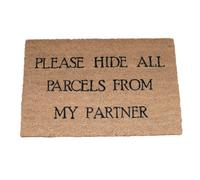 Gifts Direct 2 U Coir Quote Door Mat 40 X 60Cm - Please Hide All Parcels