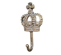 Gifts Direct 2 U Crown Coat Hook Royal Vintage Antique Aged Key Towel Door Wall Mounted Hanger