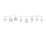 Gifts Direct 2 U DAISY - Indoor Decorative LED String Lights Hanging Decorations Light Up Your Name in LED Clear Lights
