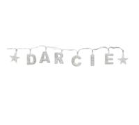 Gifts Direct 2 U DARCIE - Indoor Decorative LED String Lights Hanging Decorations Light Up Your Name in LED Clear Lights