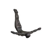 Gifts Direct 2 U Diving Man Iron Single Coat Hook in Black Gifts Direct 2 U Black
