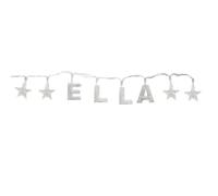 Gifts Direct 2 U ELLA - Indoor Decorative LED String Lights Hanging Decorations Light Up Your Name in LED Clear Lights