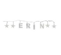 Gifts Direct 2 U ERIN - Indoor Decorative LED String Lights Hanging Decorations Light Up Your Name in LED Clear Lights