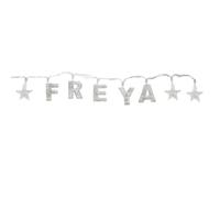 Gifts Direct 2 U FREYA - Indoor Decorative LED String Lights Hanging Decorations Light Up Your Name in LED Clear Lights