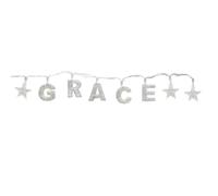 Gifts Direct 2 U GRACE - Indoor Decorative LED String Lights Hanging Decorations Light Up Your Name in LED Clear Lights