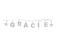 Gifts Direct 2 U GRACIE - Indoor Decorative LED String Lights Hanging Decorations Light Up Your Name in LED Clear Lights