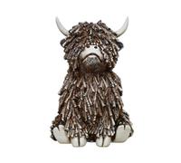 Gifts Direct 2 U Highland Cow Twig Sitting Ornament 18Cm