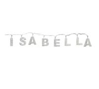 Gifts Direct 2 U ISABELLA - Indoor Decorative LED String Lights Hanging Decorations Light Up Your Name in LED Clear Lights