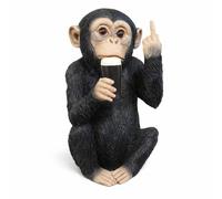 Gifts Direct 2 U McGuinness Monkey with Beer Novelty Figurine in Black Gifts Direct 2 U Black