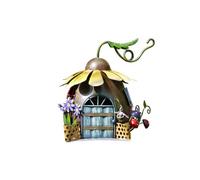 Gifts Direct 2 U Metal Fairy Sunflower House Ornament