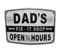 Gifts Direct 2 U Metal Quote Wall Sign - Dads Fix It Shop