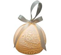 Gifts Direct 2 U Nordic Christmas Light Up Bauble Porcelain - Santa Sleigh Reindeer in White Gifts Direct 2 U White