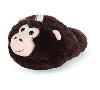 COZY NOXXIEZ Plush Foot Warmers - Safari - Cute Cosy One-piece Animal Slippers With Cuddly Soft Cushion For Kids & Adults (Gorilla)