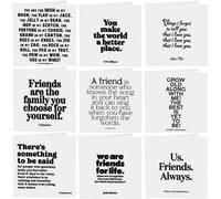 Gifts Direct 2 U Quotable Friendship Quotes Greetings Cards 9 Multipack Assorted