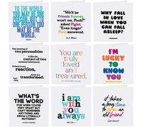 Gifts Direct 2 U Quotable Friendship Quotes Greetings Cards 9 Multipack Assorted