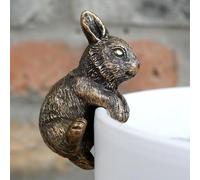 Gifts Direct 2 U Rabbit Pot Hanger Bronze Ornament Hanging Hare Vintage Statue Decor Figurine