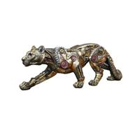 Gifts Direct 2 U Steampunk Big Cat Ornament Metal Effect Statue Jaguar Leopard Panther Figurine