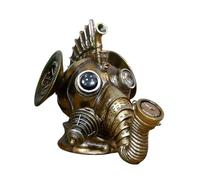 Gifts Direct 2 U Steampunk Elephant Head Bronze Ornament Vintage Mechanical Skull Resin Statue