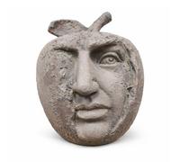 Gifts Direct 2 U Stone Effect Apple Face Garden & Home Decor Sculpture