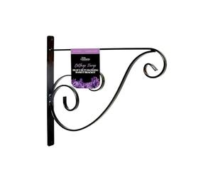 Gifts Direct 2 U Tom Chambers Cottage Forge Hanging Basket Bracket, Heavy Duty for Baskets up to 35cm, Single Outdoor Bracket, Garden Patio Decor, Handcrafted, Weatherproof
