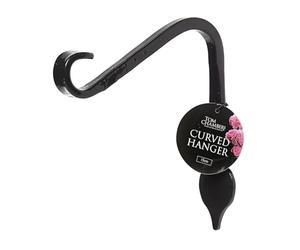Gifts Direct 2 U Tom Chambers Small Curved Hanger Bracket Hook with Leaf Detail for Lightweight Hanging Baskets, Wind Chimes, Bird Feeders, Outdoor Garden Decor 15cm