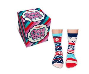 Gifts Direct 2 U United Oddsocks Cosy Toes Socks - Snow