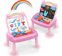 Gifts for 1-2 Year Old Girls, Unicorn Toys with Magnetic Letters and Numbers, Portable Preschool Learning and Educational Toys for 1-2 Year Old Girls, Birthday Gifts from