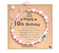 Gifts for 10 Year Olds Girls, Bracelets for Girls with Card, 10 Year Old Gifts for Girls, Adjustable Woven Rope Bracelet Suitable for Gifting Daughters Granddaughters and Younger Sisters