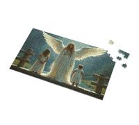 Gifts For 5 Year Old Girls Angelic Guardian With Children On A Bridge Picture Puzzle 300 Piece Puzzles Puzzle Board(1000PCS)