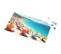 Gifts For 5 Year Old Girls Colorful Beach Day: Sunbathers And Swimmers Enjoying The Sea Picture Puzzle Toys Under 10 Dollars Activity Books For Kids Ages(300PCS)