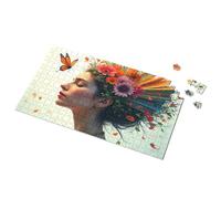 Gifts For 5 Year Old Girls Floral Dreams: A Woman'S Serene Escape Picture Puzzle Puzzle Spot It Game For Kids(500PCS)