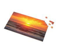 Gifts For 5 Year Old Girls Sunset Over The Ocean Waves Picture Puzzle Puzzle Spot It Game For Kids(300PCS)