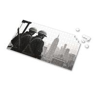 Gifts For 5 Year Old Girls Two Construction Workers Admire The City Skyline. Picture Puzzle 500 Piece Jigsaw Puzzles Puzzles For Adults 1000 P(500PCS)