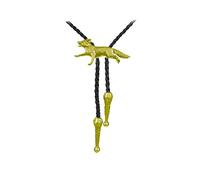 gifts for all a3 Running Fox GOLD Pewter neck tie Western Cowboy Bolo Tie line dancing bola